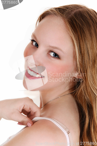 Image of Closeup of a pretty girl.