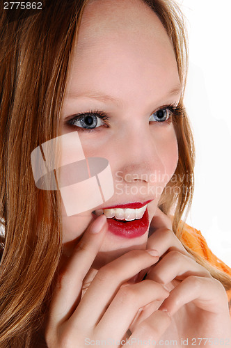 Image of Closeup face of girl.