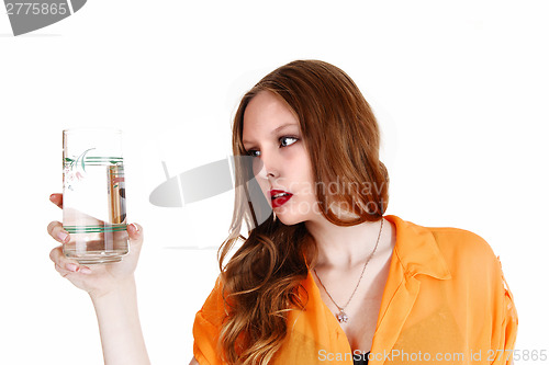 Image of Girl with glass of water.