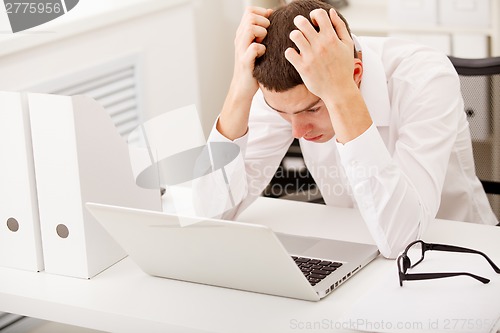 Image of man with stress and worries