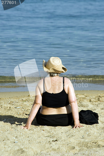 Image of woman on beach