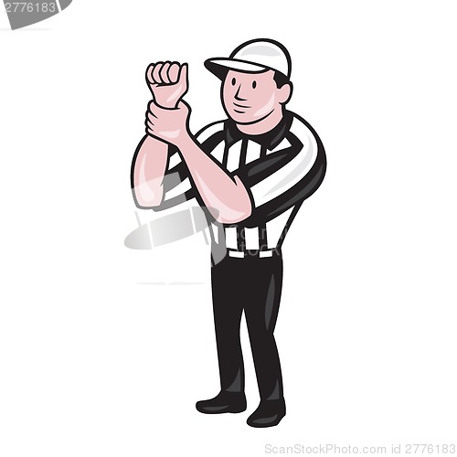 Image of American Football Referee Illegal Use Hands