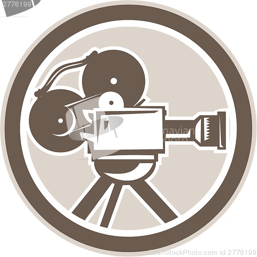 Image of Film Movie Camera Vintage Circle Retro