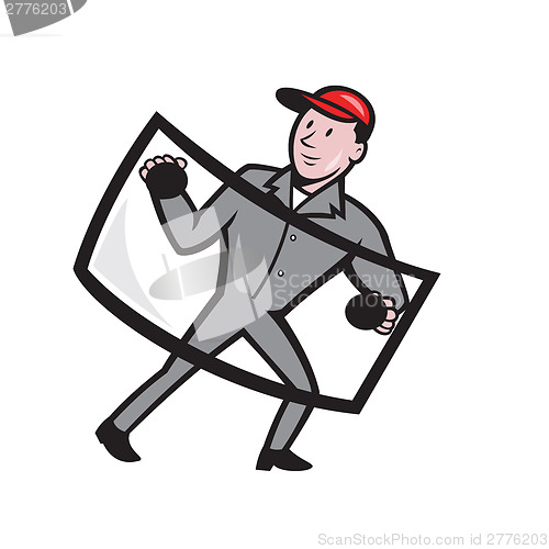 Image of Automotive Glass Installer Front Isolated