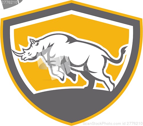Image of Rhinoceros Charging Side Shield Retro