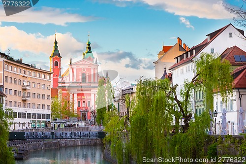 Image of Romantic medieval Ljubljana, Slovenia, Europe.