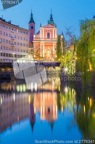 Image of Romantic medieval Ljubljana, Slovenia, Europe.