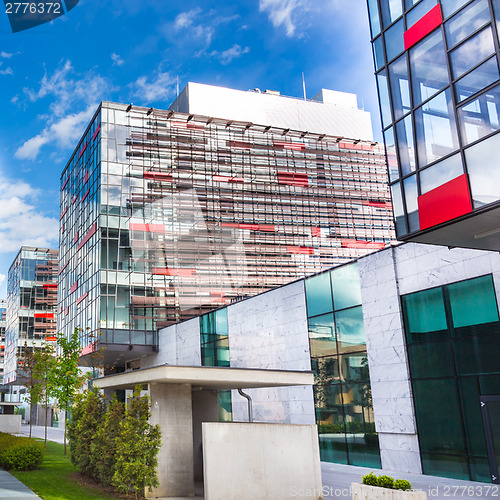 Image of Modern office buildings.