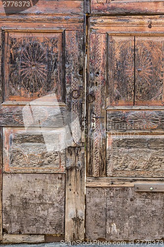 Image of Vintage wooden door.