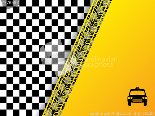 Image of Checkered background design with tire tread