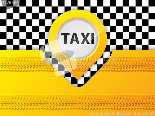 Image of Taxi background design with tire treads