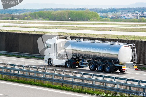 Image of tanker truck on highway