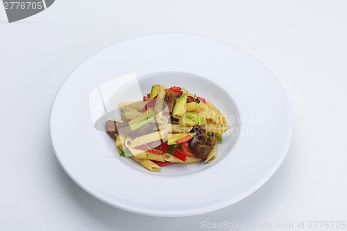 Image of Pasta with shrimps, herbs and mashrooms