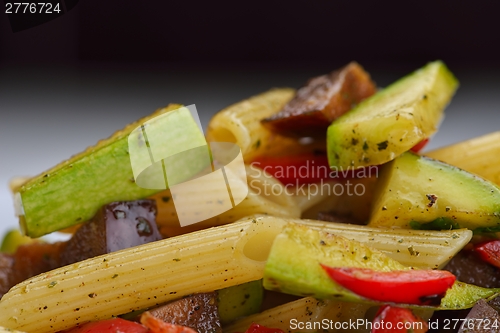 Image of Pasta with shrimps, herbs and mashrooms