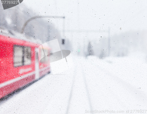 Image of Train in the snow