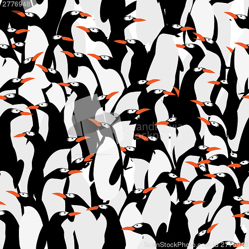 Image of Seamless penguins pattern