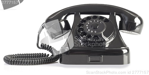 Image of Black Bakelite Telephone Cutout