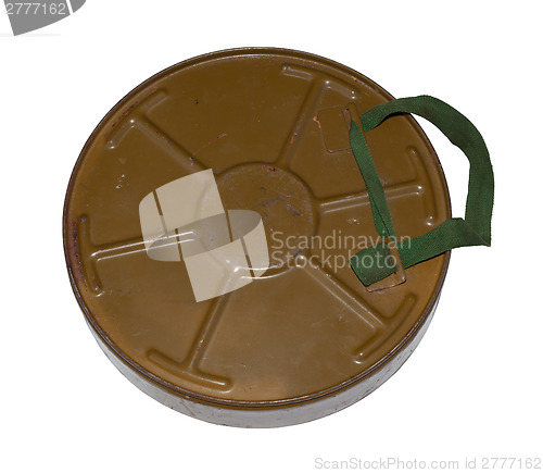 Image of Antitank mine. back view 