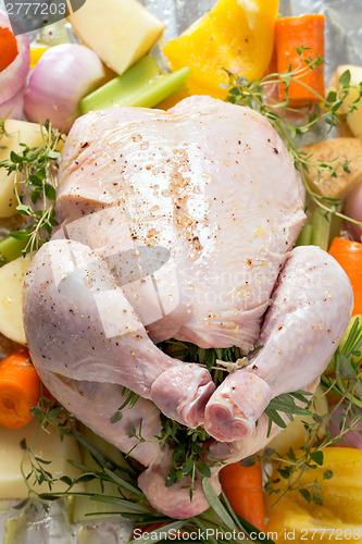 Image of Oven ready chicken high angle