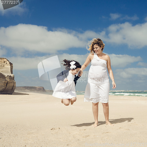 Image of Playing on the beach