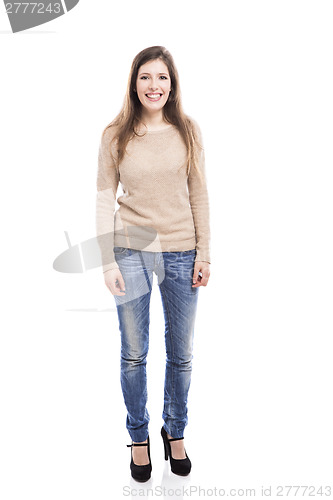Image of Beautiful girl smiling