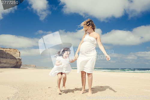 Image of Playing on the beach