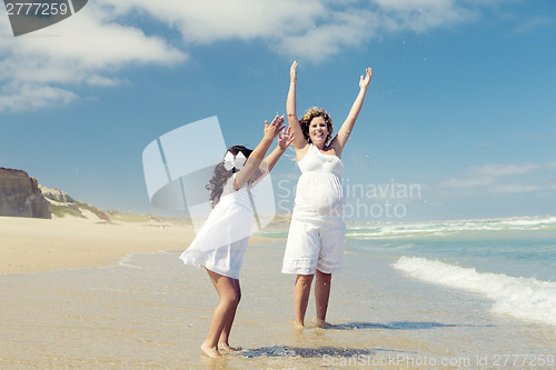 Image of Playing on the beach