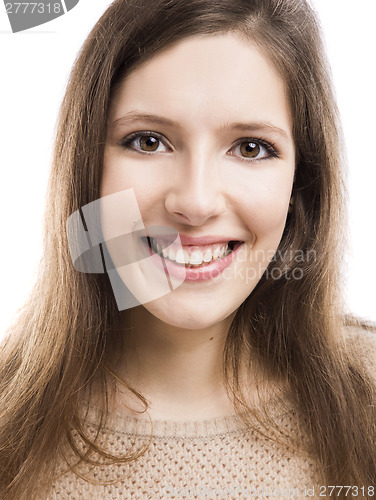 Image of Beautiful girl smiling