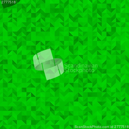 Image of green triangle background