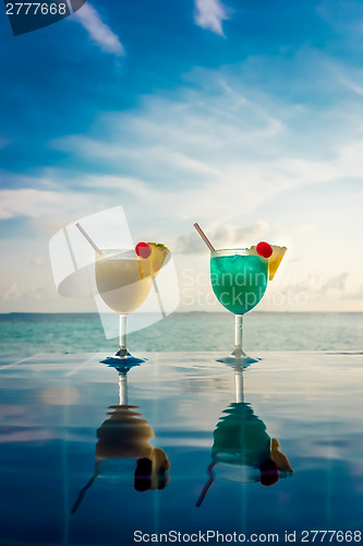 Image of Cocktail near the swimming pool