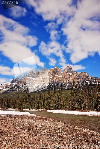 Image of Castle Mountain in Banff National Park Canada