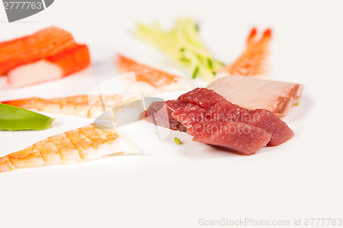 Image of Japanese seafood for sushi