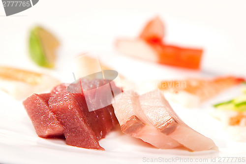 Image of Japanese seafood for sushi