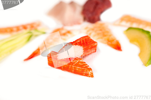 Image of Japanese seafood for sushi