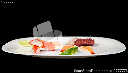 Image of Japanese seafood for sushi