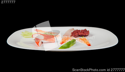 Image of Japanese seafood for sushi