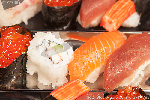 Image of Japanese seafood sushi