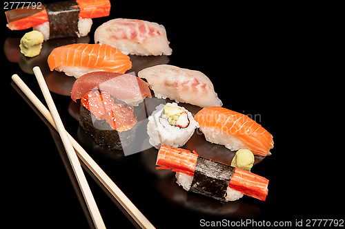 Image of Japanese seafood sushi