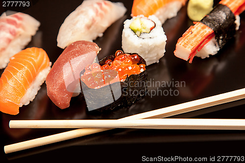 Image of Japanese seafood sushi