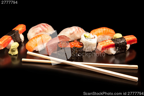 Image of Japanese seafood sushi