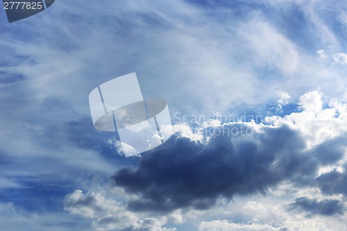 Image of Sky background with clouds