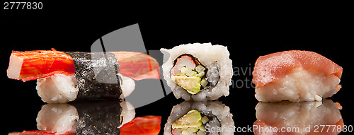 Image of Japanese seafood sushi