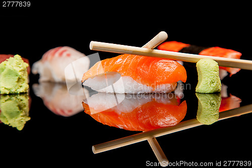 Image of Japanese seafood sushi