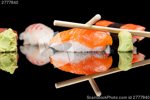 Image of Japanese seafood sushi