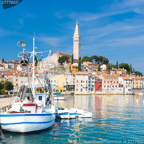 Image of Coastal town of Rovinj, Istria, Croatia.