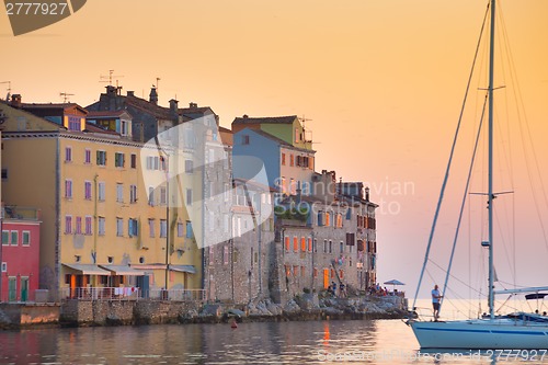 Image of Coastal town of Rovinj, Istria, Croatia.