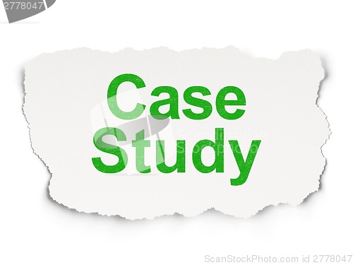 Image of Education concept: Case Study on Paper background