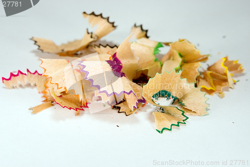 Image of colorful shavings