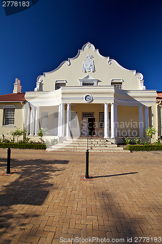 Image of Cape Dutch Architecture Town Hall in Franschhoek Cape Town