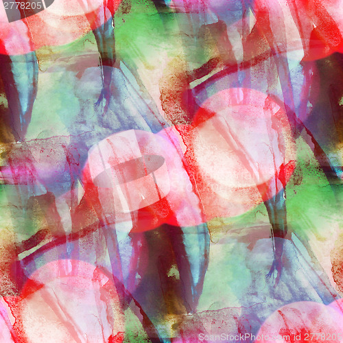 Image of bokeh colorful pattern water texture paint red, green, blue abst